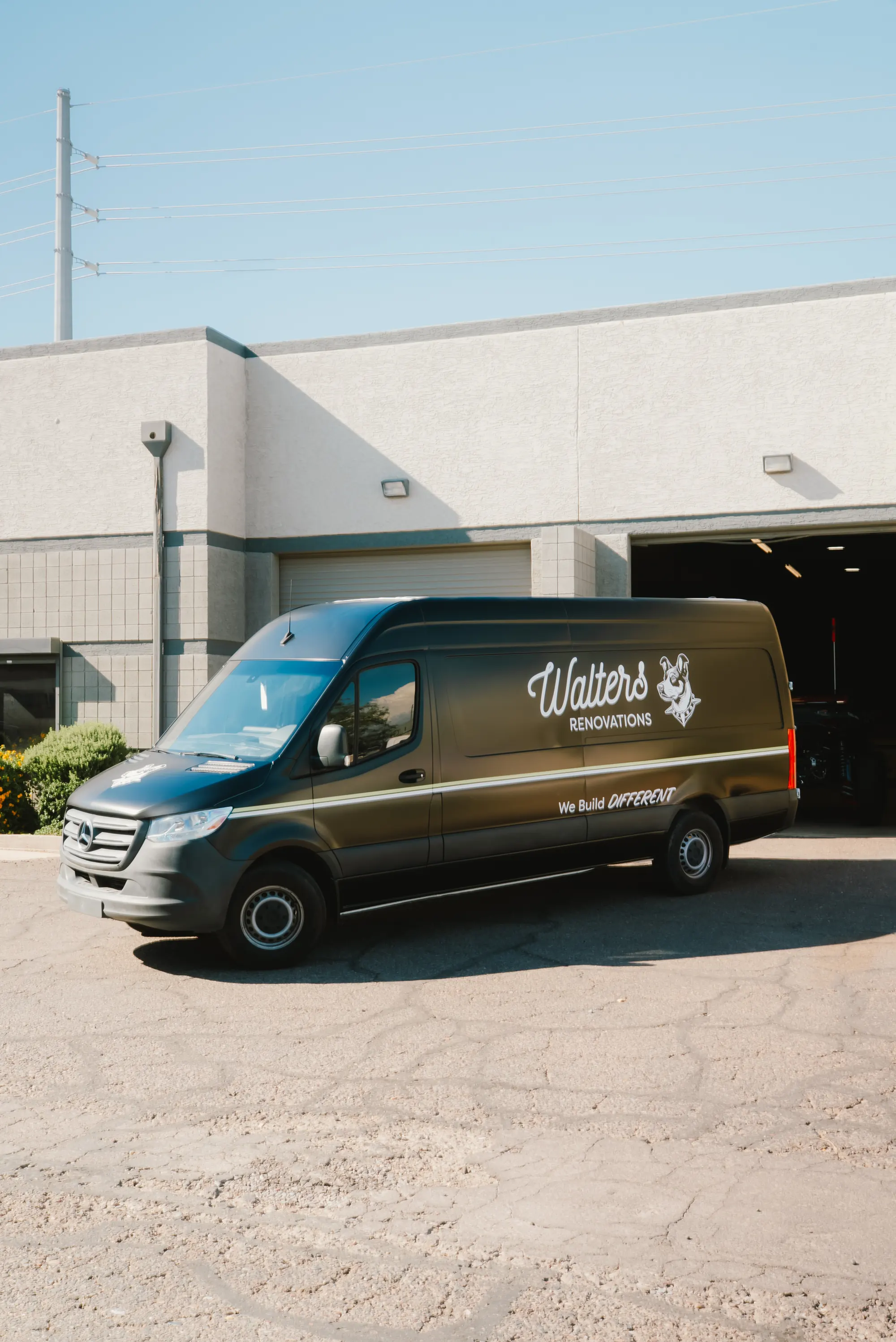 Branded commercial fleet van
